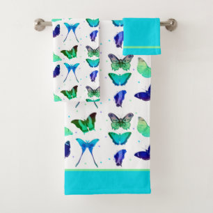 Ensemble de serviettes de salle de bain Papillons