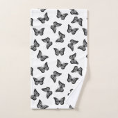 Ensemble de serviettes de salle de bain Papillons (Serviette à main)