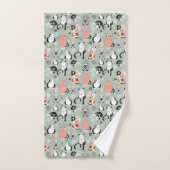 Ensemble de serviettes de salle de bain pour chat  (Serviette à main)