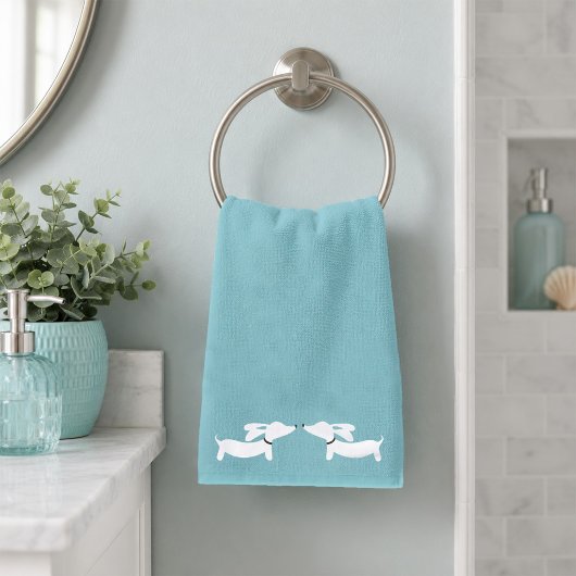 Ensemble de serviettes de salle de bain teckel | 3