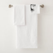 Ensemble de serviettes de salle de bain Tree of Li (En situation)