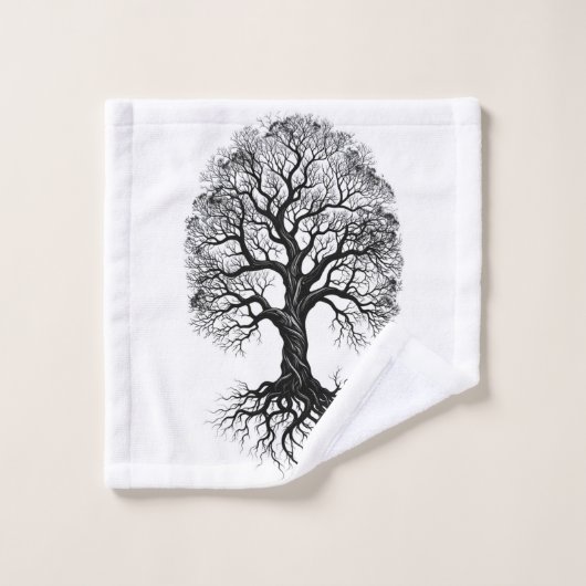 Ensemble de serviettes de salle de bain Tree of Li (Gant de toilette)