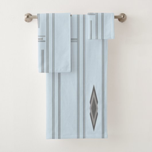 Ensemble De Serviettes De Salle De Bains En Face D (En situation)