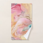 ENSEMBLE DE SERVIETTES DE SALLE DE BAINS EN MARBRE (Serviette à main)