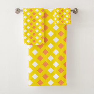 Ensemble De Serviettes De Salle De Bains Jaune Pla