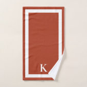 Ensemble de serviettes de spa luxe monogrammé mini (Serviette à main)