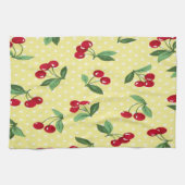 Ensemble de serviettes de thé à la cerise rétro (3 (Horizontal)