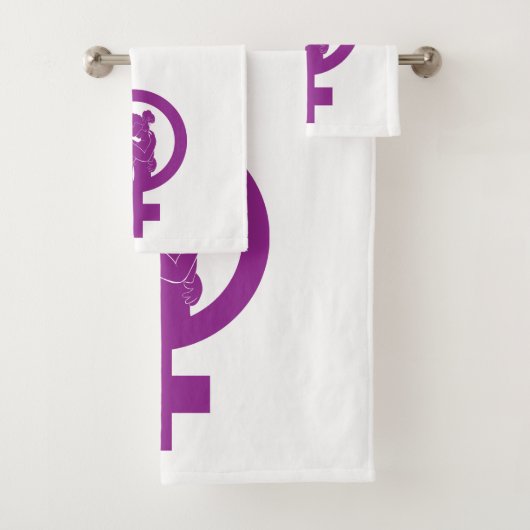 Ensemble de serviettes de toilette (En situation)