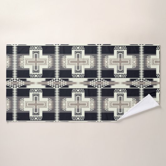 Ensemble de serviettes de toilette à motif amérind (Serviette de bain)