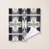 Ensemble de serviettes de toilette à motif amérind (Gant de toilette)