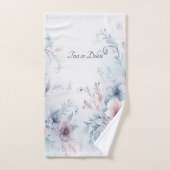 Ensemble de serviettes de toilette bleu rose (Serviette à main)