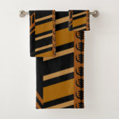 Ensemble de serviettes de toilette Bogolan Design  (En situation)