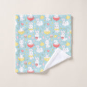 Ensemble de serviettes de toilette Bunny Tea Party (Gant de toilette)