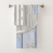 Ensemble de serviettes de toilette Cheval Gris & B (En situation)