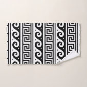 Ensemble de serviettes de toilette de la clé grecq (Serviette à main)