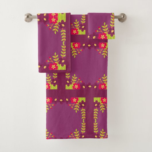 Ensemble de serviettes de toilette de la salle de (En situation)
