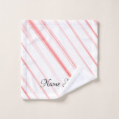 Ensemble de serviettes de toilette de Sucre de can (Gant de toilette)