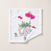 Ensemble de serviettes de toilette Elephant Pink H (Gant de toilette)