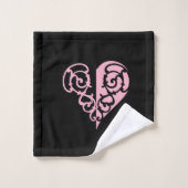 Ensemble de serviettes de toilette en fibre rose e (Gant de toilette)