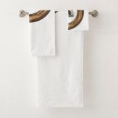 Ensemble de serviettes de toilette florales élépha (En situation)