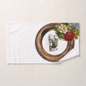 Ensemble de serviettes de toilette florales élépha (Serviette à main)