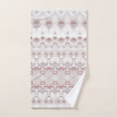 Ensemble de serviettes de toilette florales rose i (Serviette à main)