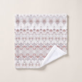 Ensemble de serviettes de toilette florales rose i (Gant de toilette)