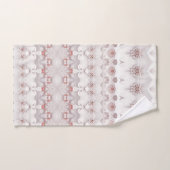 Ensemble de serviettes de toilette florales rose i (Serviette à main)