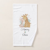 Ensemble de serviettes de toilette Giraffe Love pe (Serviette à main)