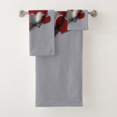 Ensemble de serviettes de toilette Heart Magic Sil (En situation)