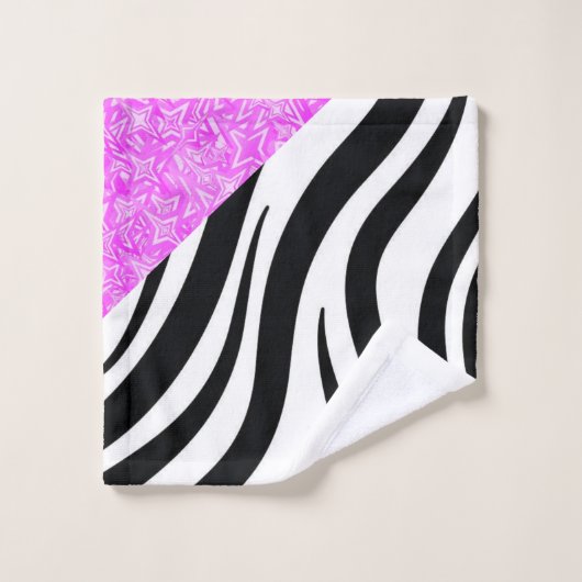 Ensemble de serviettes de toilette Leopard noir et (Gant de toilette)