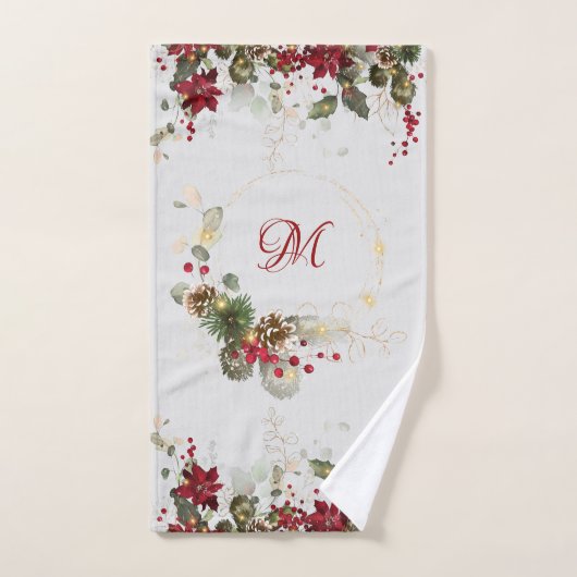 Ensemble de serviettes de toilette Monogramme de N (Serviette à main)