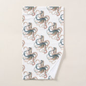 Ensemble de serviettes de toilette octopus à l'aqu (Serviette à main)