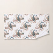 Ensemble de serviettes de toilette octopus à l'aqu (Serviette à main)