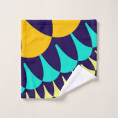 Ensemble de serviettes de toilette Orange Navy Blu (Gant de toilette)