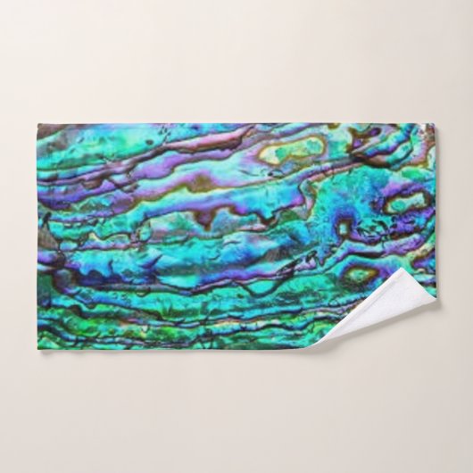 Ensemble de serviettes de toilette Paua Shell Abal (Serviette à main)