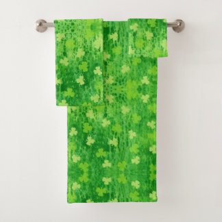 Ensemble de serviettes de toilette Shamrock St Pat