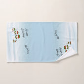 Ensemble de serviettes de toilette Snowman Family  (Serviette à main)