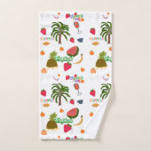 ensemble de serviettes de toilette tropicales (Serviette à main)