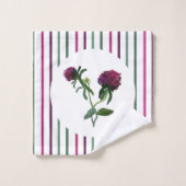 Ensemble de serviettes de toilette violet (Gant de toilette)