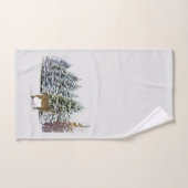 Ensemble de serviettes de vacances de cerfs dans u (Serviette à main)