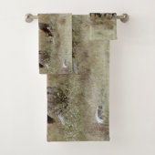 Ensemble de serviettes de wapitis (En situation)