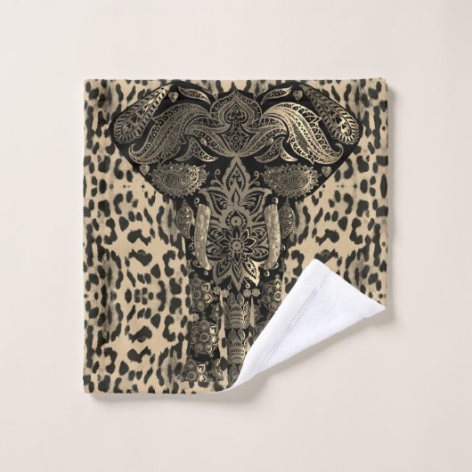 Ensemble de serviettes d'éléphant décoratif (Gant de toilette)