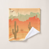 Ensemble de serviettes Desert Cactus Southwest Des (Gant de toilette)