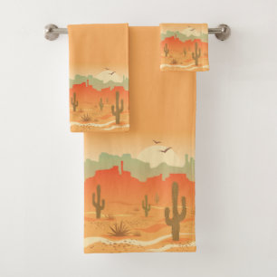 Ensemble de serviettes Desert Cactus Southwest Des