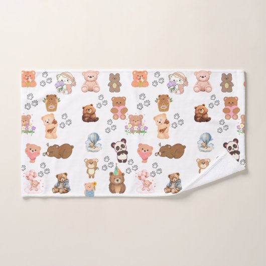 Ensemble De Serviettes Design Sans Ours (Serviette à main)