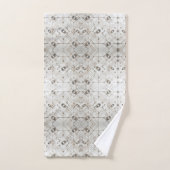 Ensemble de serviettes diamant blanc de style mode (Serviette à main)