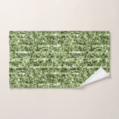 Ensemble de serviettes d'impression vert multicolo (Serviette à main)