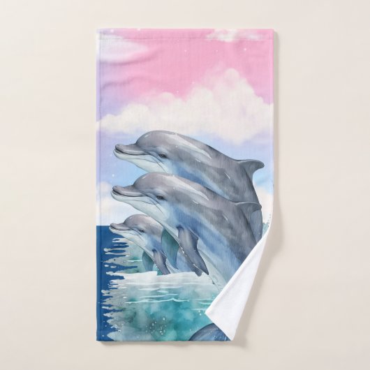 Ensemble de serviettes Dolphins (Serviette à main)
