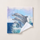 Ensemble de serviettes Dolphins (Gant de toilette)